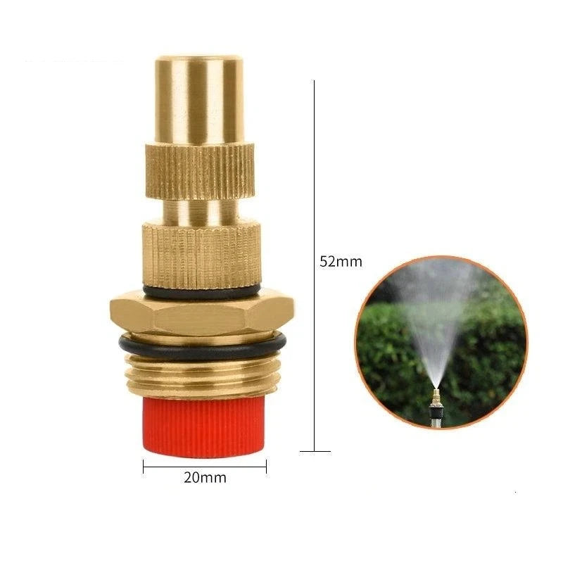 Brass Adjustable Garden Sprinkler Nozzle | Multi-Pattern Spray