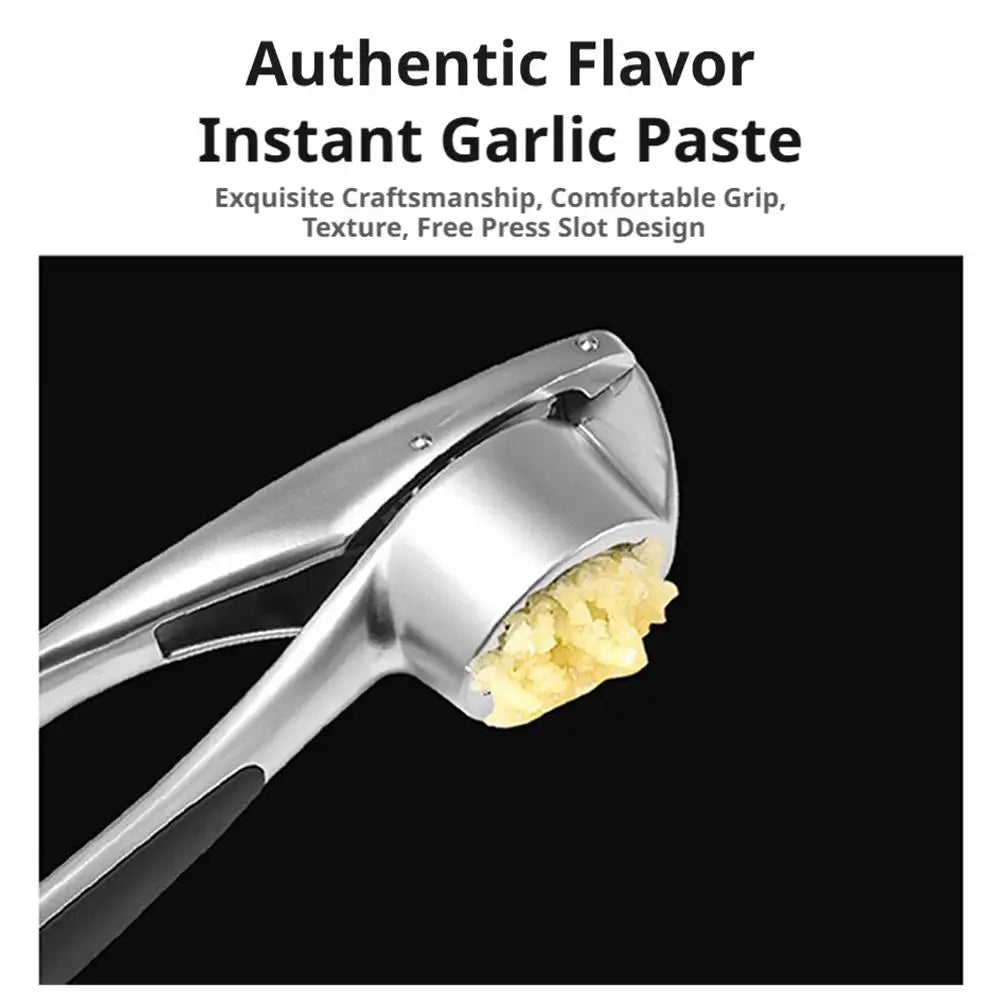Zinc Alloy Garlic Press & Ginger Mincer – Rust-Proof Crusher