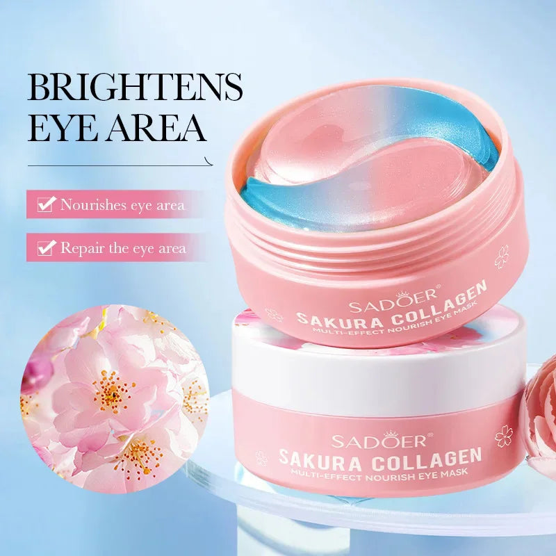 SADOER Sakura Collagen Eye Masks – Firming & Brightening 60pc