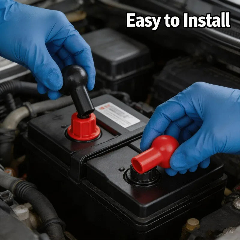 PVC Battery Terminal Insulation Cover Caps – Car & Motorcycle
