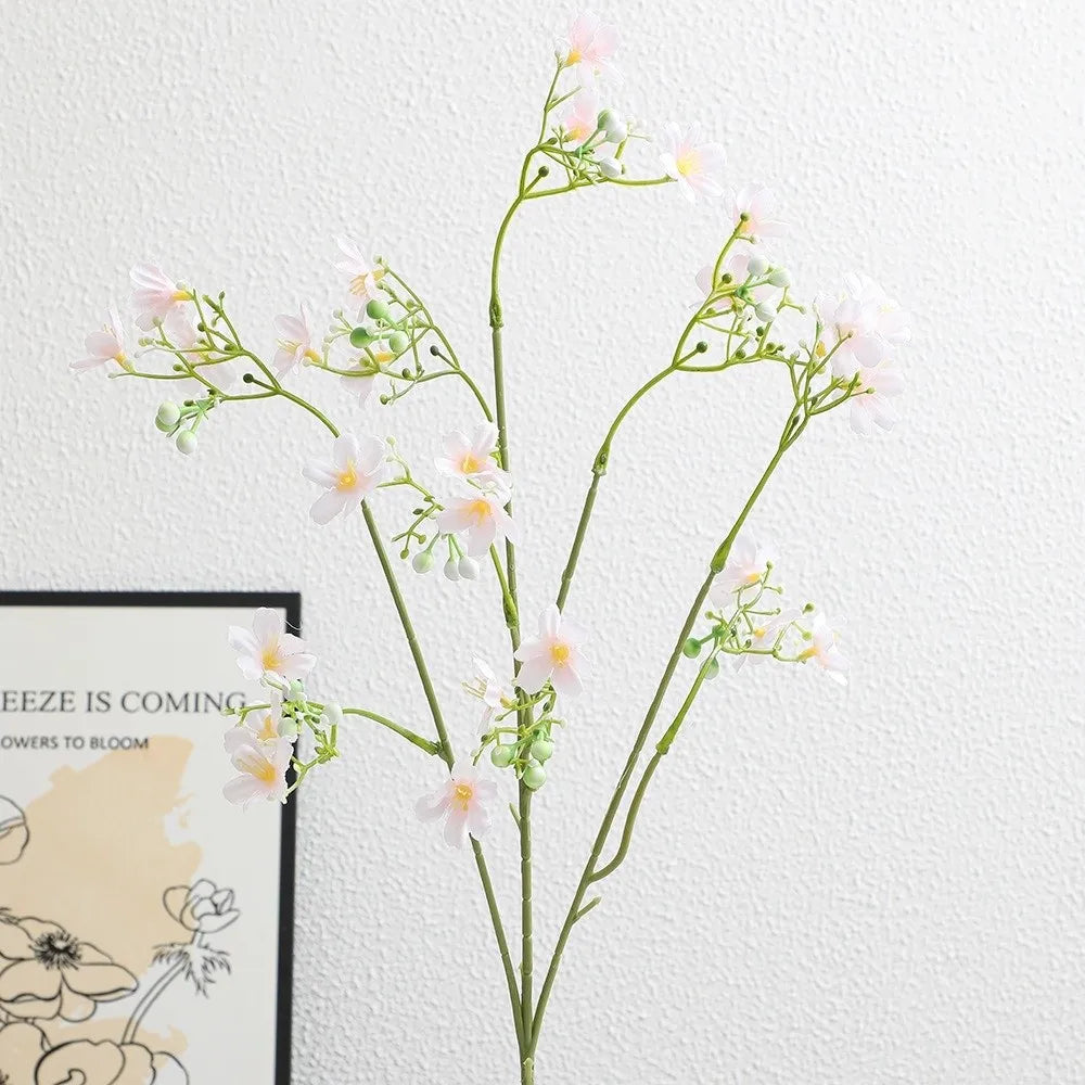 Pink Artificial Baby's Breath Silk Fake Flower – 67cm Stem
