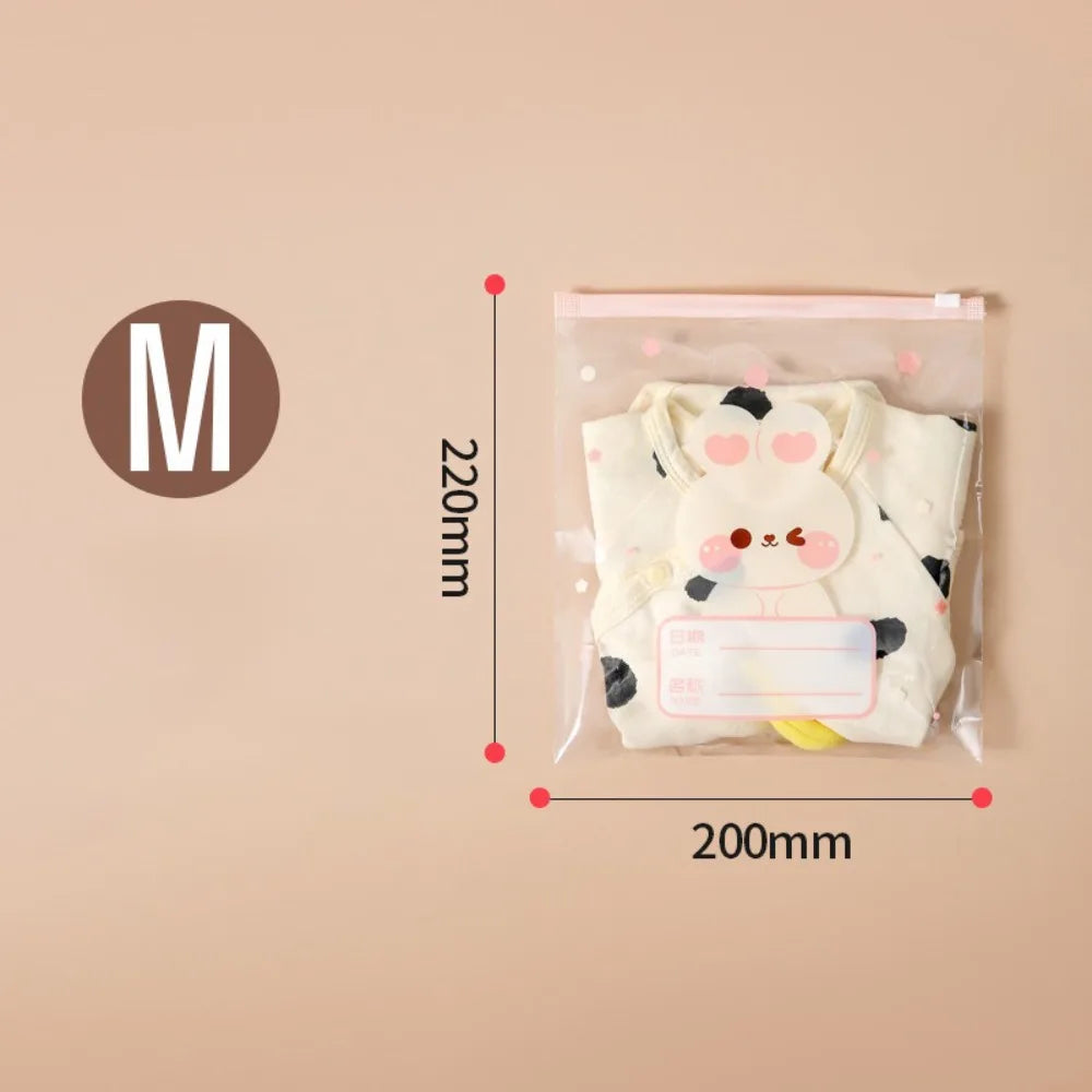 10-Pack Cartoon Baby Clothes & Diaper Storage Bags Multi-Size