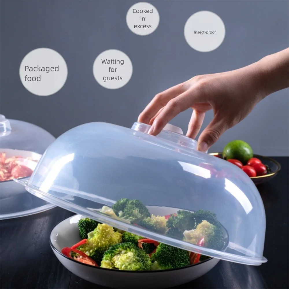 Transparent Microwave Splash Cover – BPA-Free Dome Food Lid