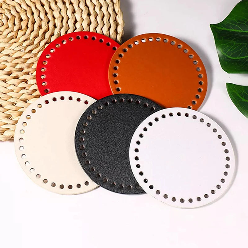 Round PU Leather Bag Bottom – DIY Crochet & Knitted Bags
