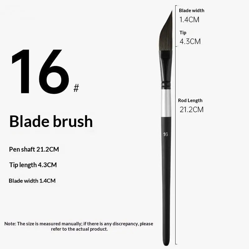 Knife-Shaped Watercolor Paint Brushes – Nylon Hair Art Set