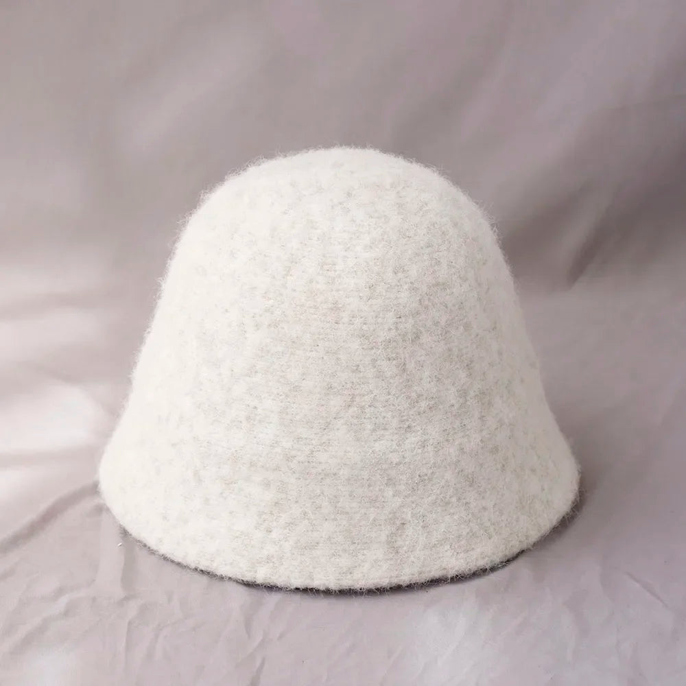 Women's Winter Knit Bucket Hat – Warm Fisherman Cap