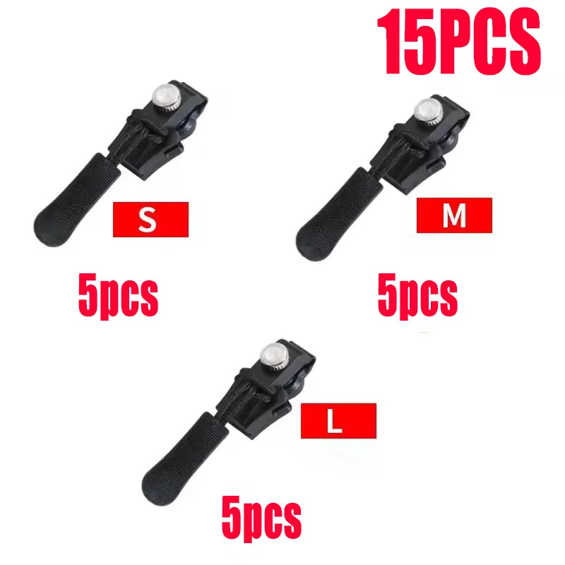 Universal Zipper Repair Kit – Replacement Slider Pulls 3–60 Pcs