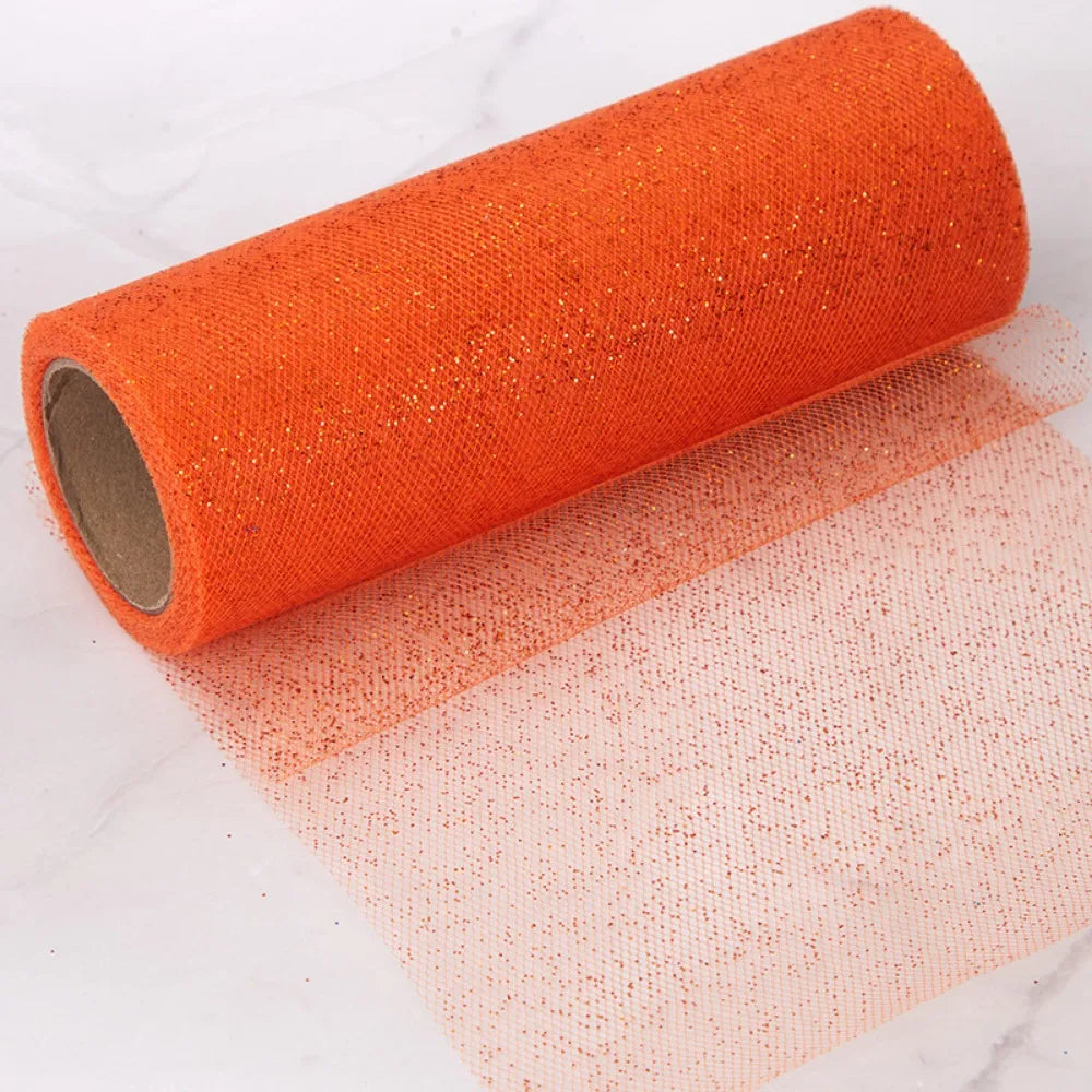 Glitter Sequin Mesh Fabric Roll – 10 Yards Tulle for DIY