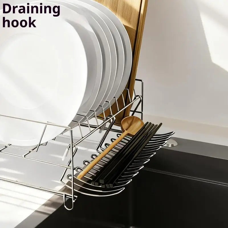 Wall-Mount Stainless Steel Sink Basket & Sponge Holder