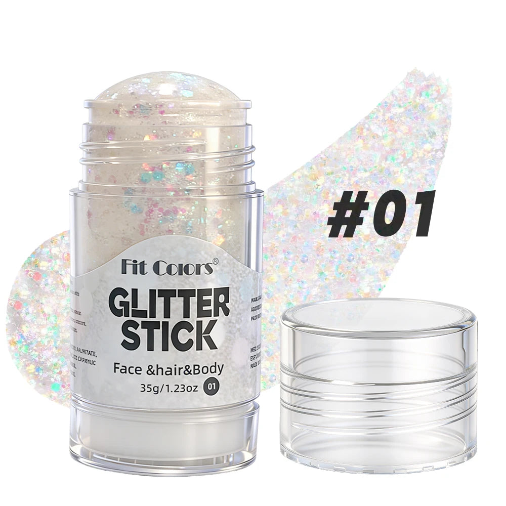 Mermaid Star Sequin Glitter Gel Stick – Body, Hair & Face
