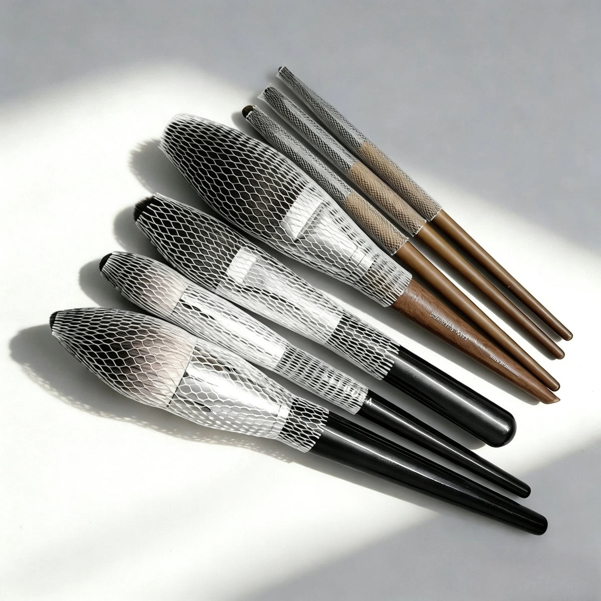 Makeup Brush Protective Mesh Covers – 20/50 Pack Nylon Sleeves