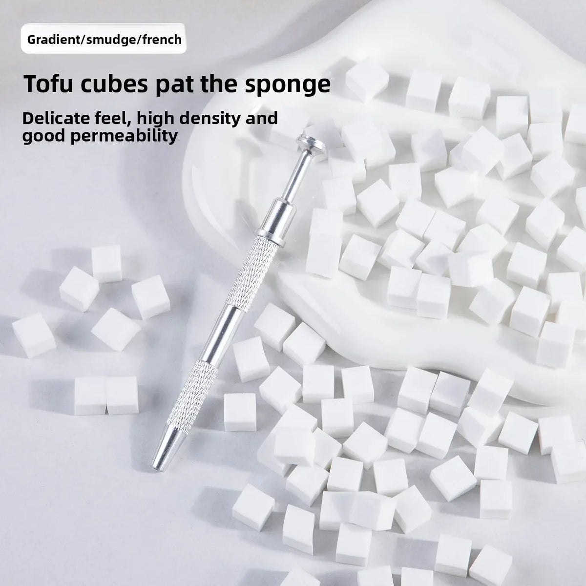 Square Nail Art Sponge Set – Gradient Gel Polish Manicure Tools