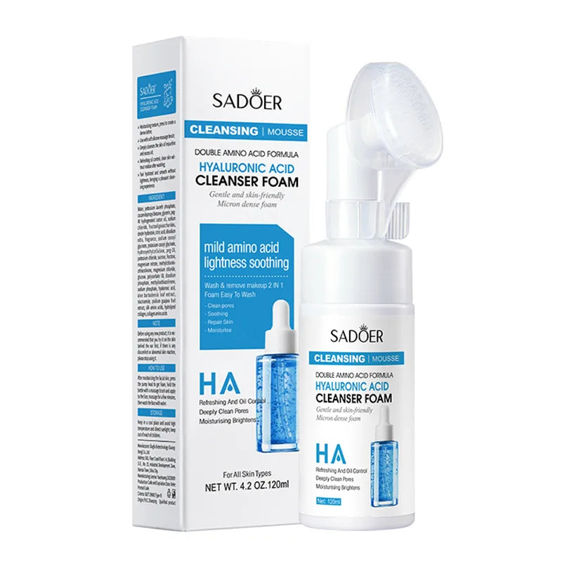 SADOER Q10 Vitamin C Facial Cleanser – Brightening Foam Wash