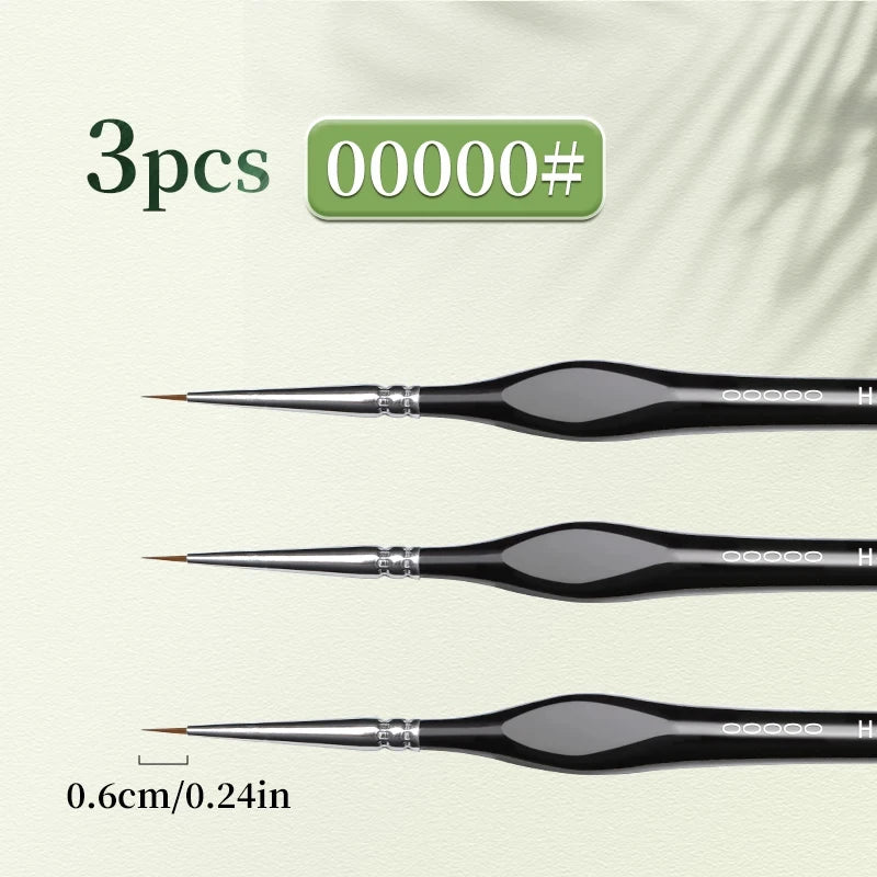 Fine Tip Paint Brush Set – Nylon Detail Brushes for Acrylic