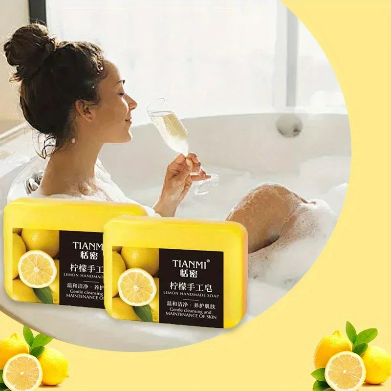 SAMMY Lemon Handmade Soap 2-Pack – Moisturizing Bar All Skin