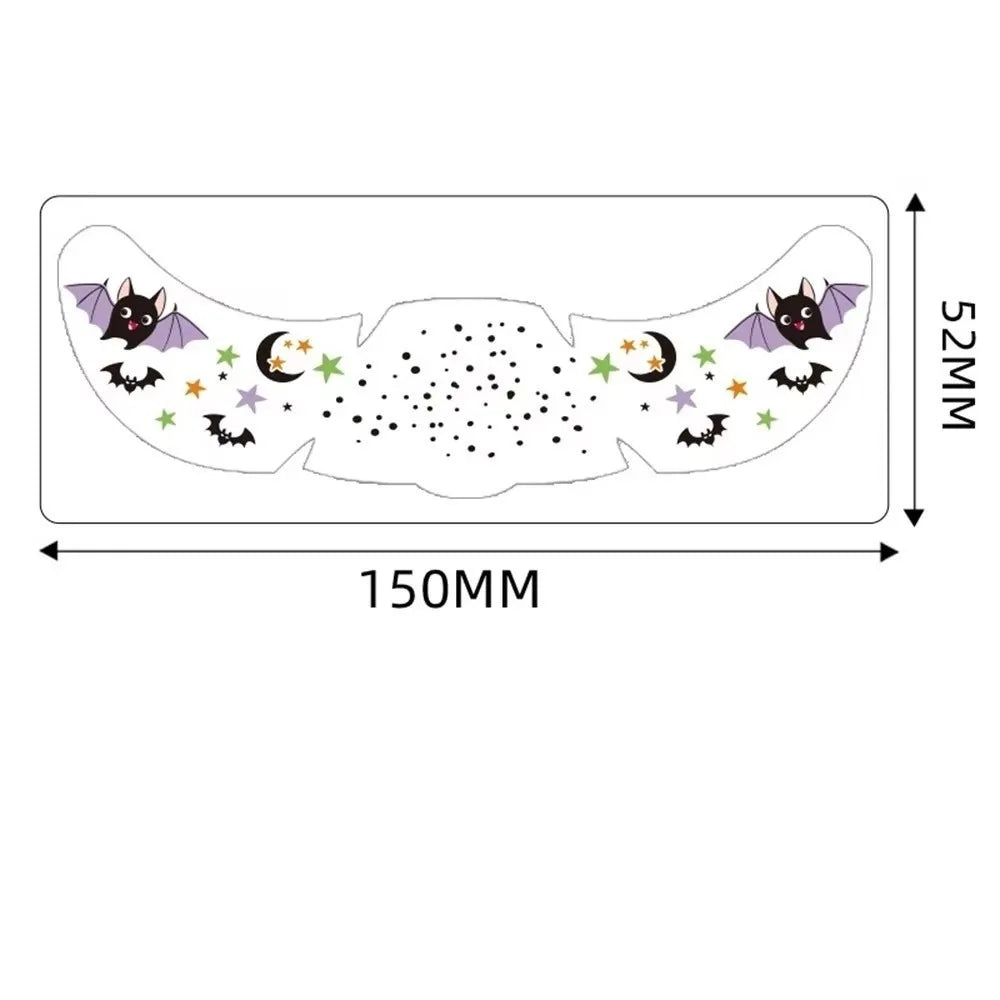 Halloween Temporary Face Tattoo Stickers – DIY Makeup Patch