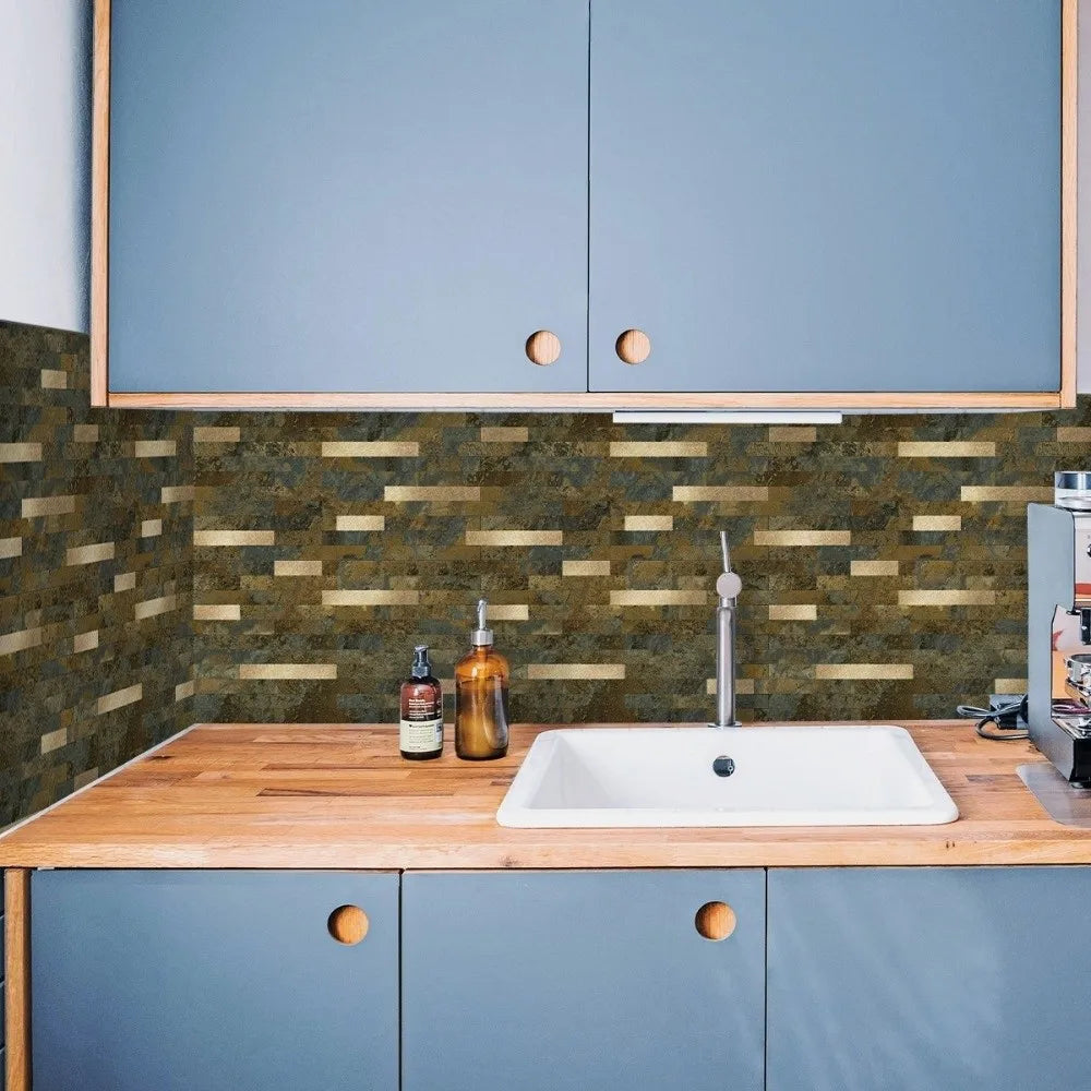 Self-Adhesive Mosaic Tile Stickers | PVC Kitchen Backsplash