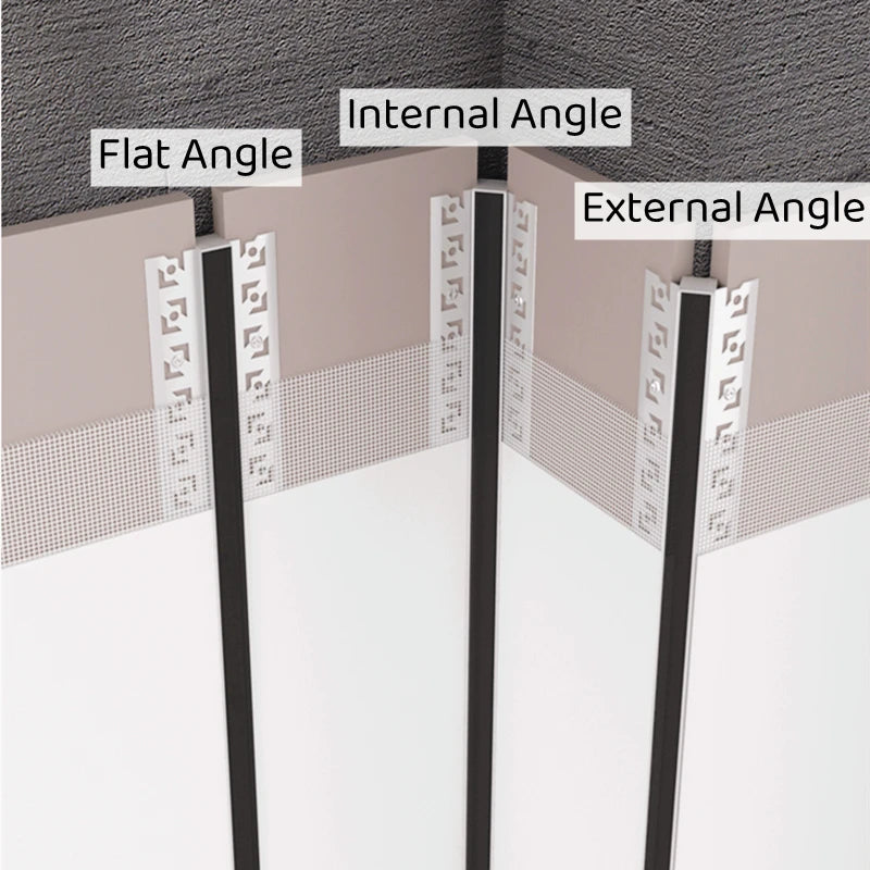 Rimless LED Aluminum Profile – Embedded Ceiling Drywall Channel