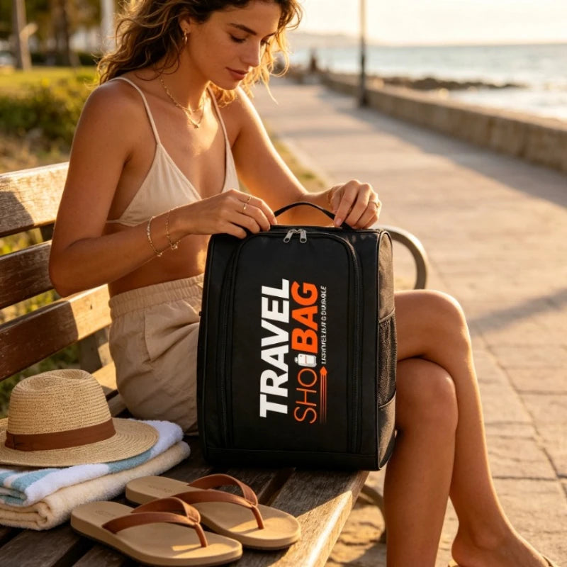 Zippered Travel Shoe Bags – High-Capacity Handheld Storage