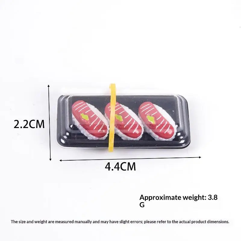 Miniature Sushi Bento Model | 1:12 Scale Dollhouse Food Prop