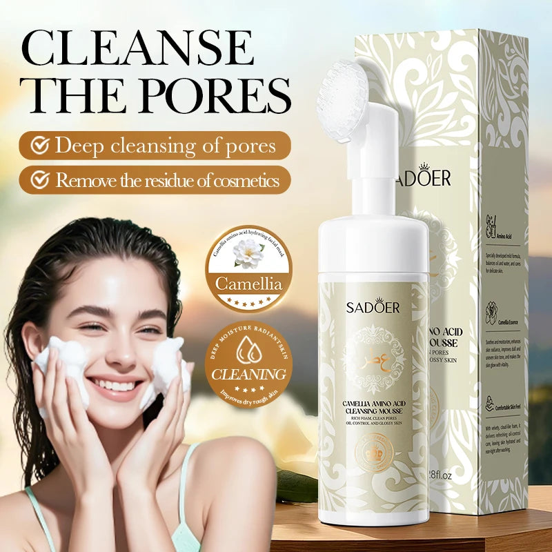 SADOER Vitamin C Facial Cleanser – Brightening Foam Wash