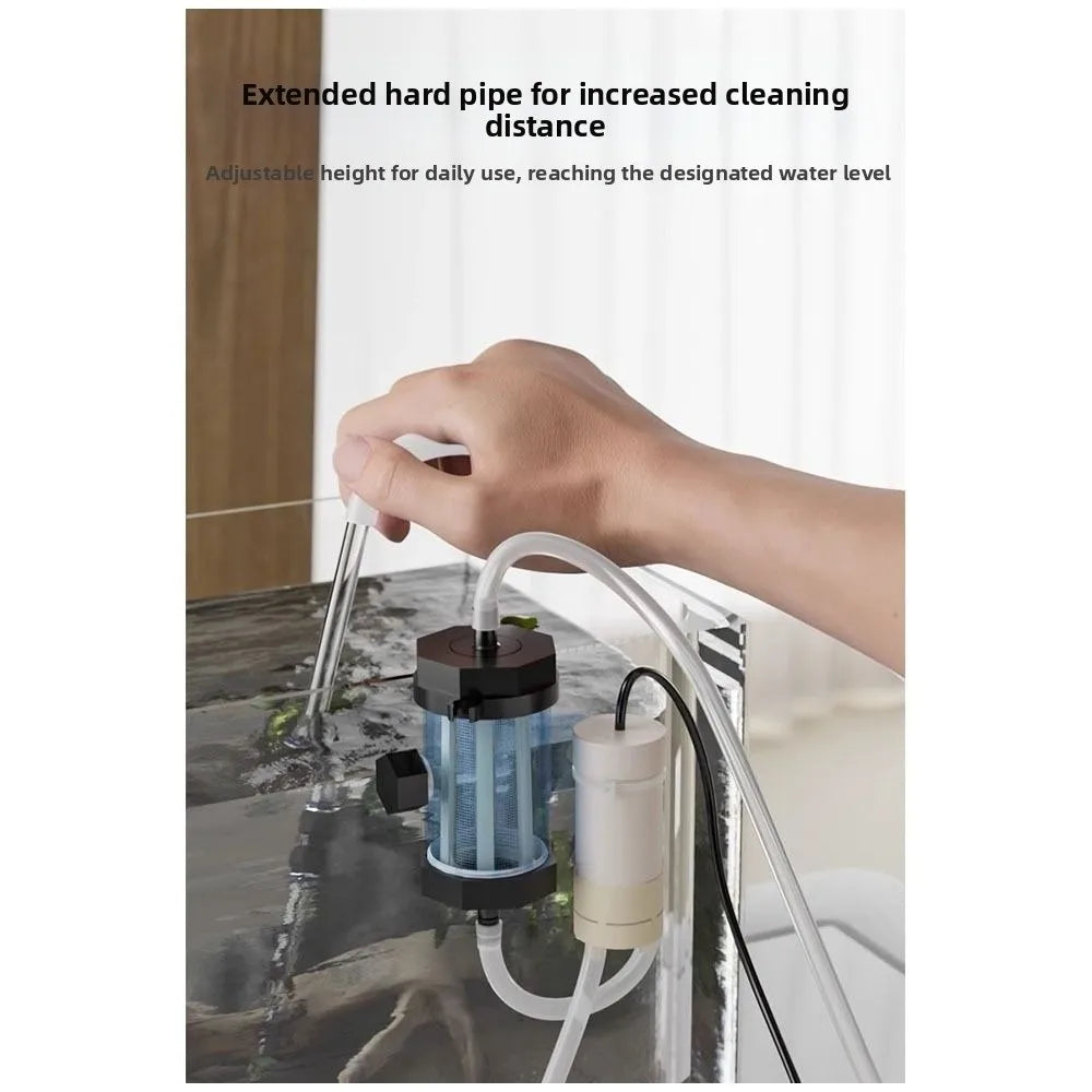 USB Aquarium Water Changer 280GPH – Vacuum Gravel Cleaner