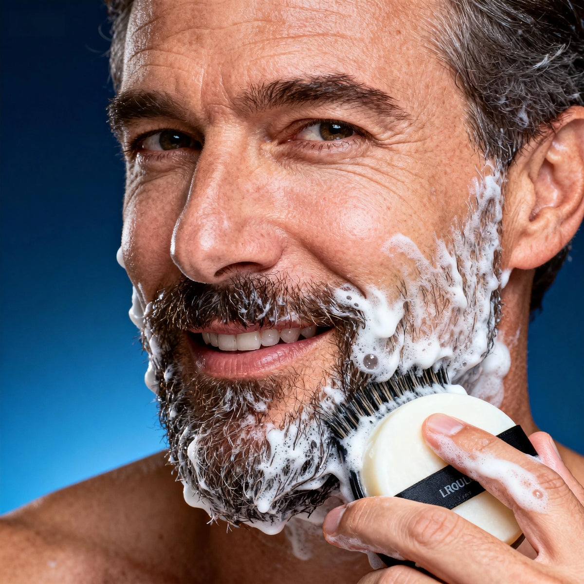 Shaving Soap – Cooling Mint & Olive Oil, Thick Foam 60g Bar
