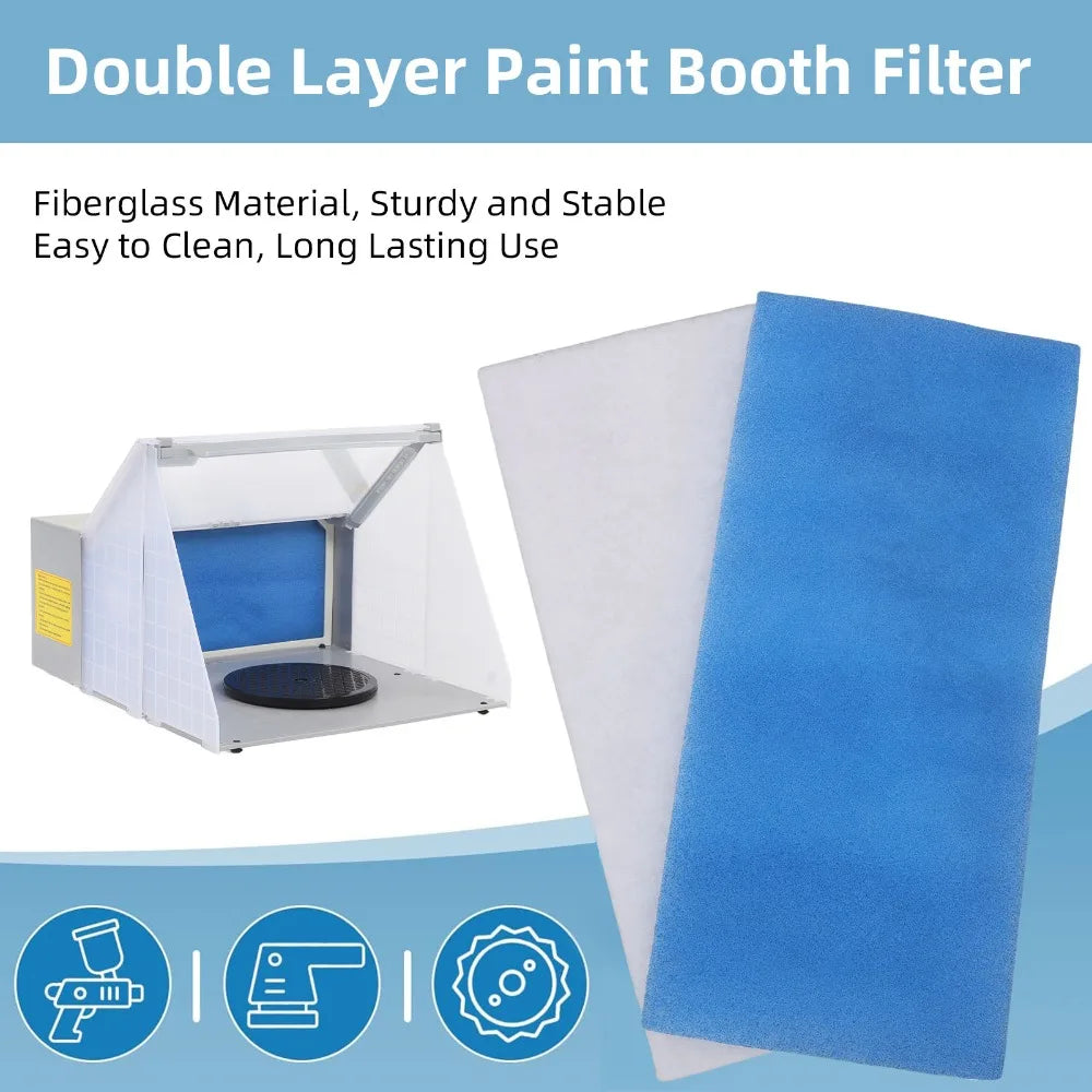 2-Pack Double Layer Airbrush Spray Booth Filter – Replaceable