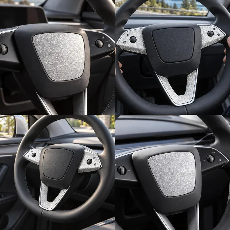 Tesla Model Y & Model 3 Steering Wheel Button Sticker Trim Kit