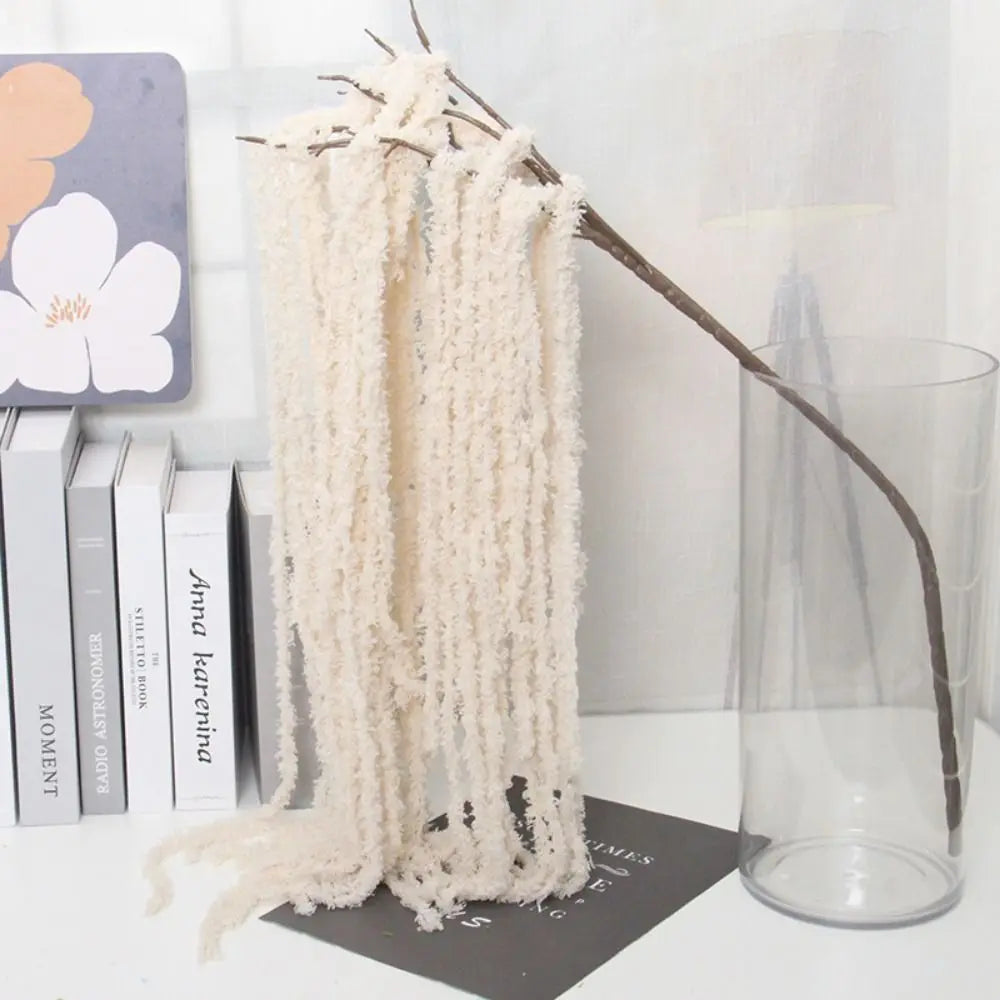 Multicolor Amaranthus Artificial Hanging Plant – Yarn Tassel