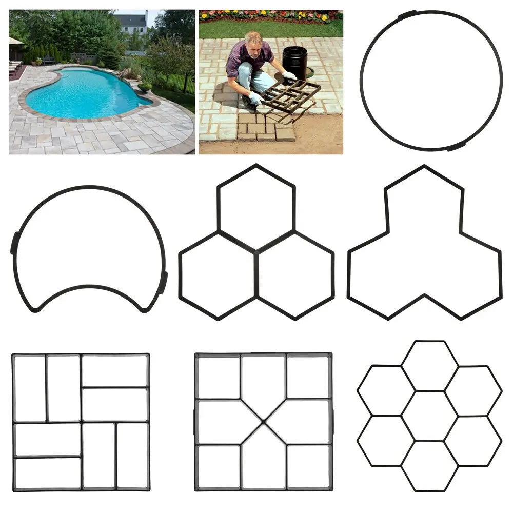 DIY Concrete Stepping Stone Mold – Garden Path Brick Maker