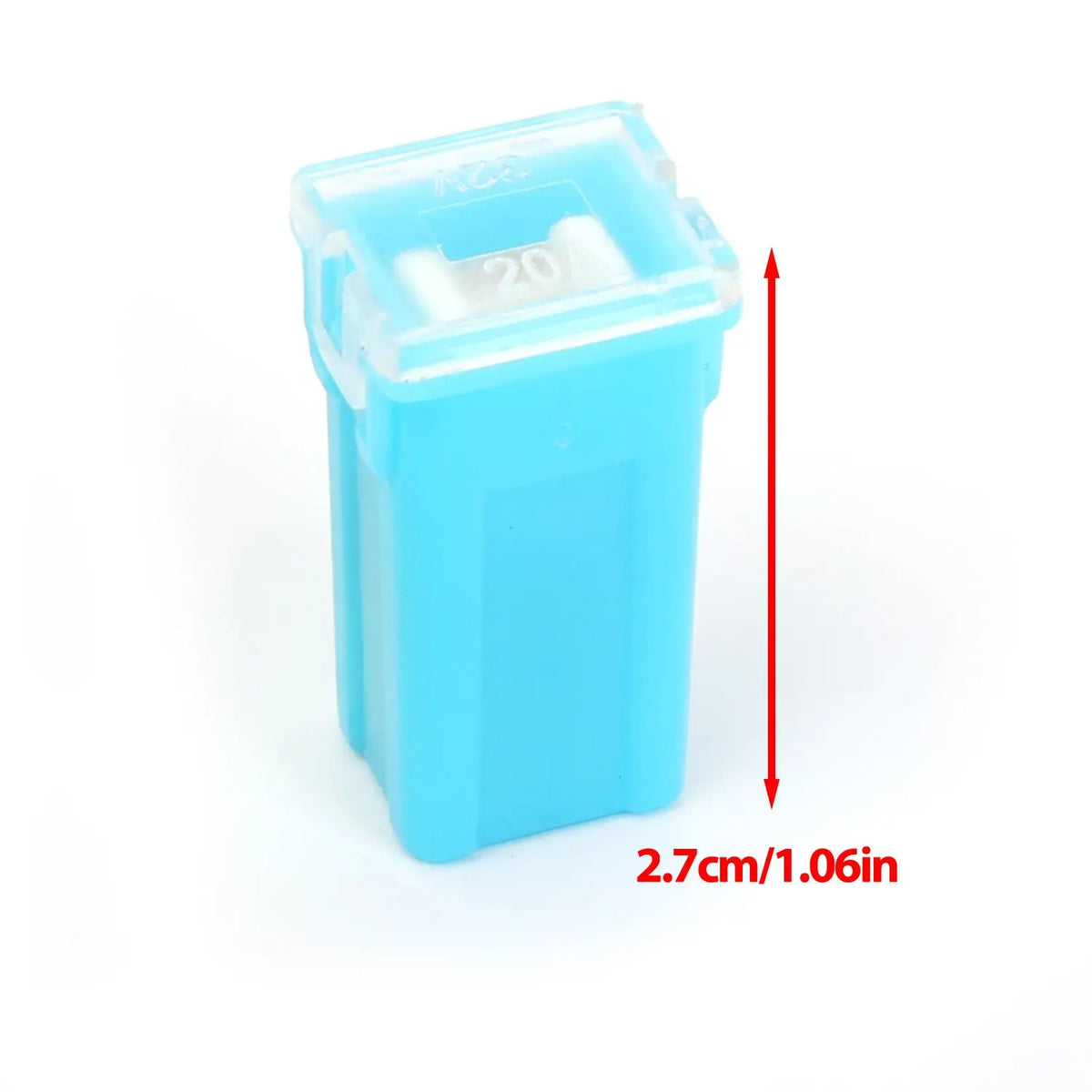 Small Square Slow Blow Automotive Fuse 32V 20A–80A | 10-Pack
