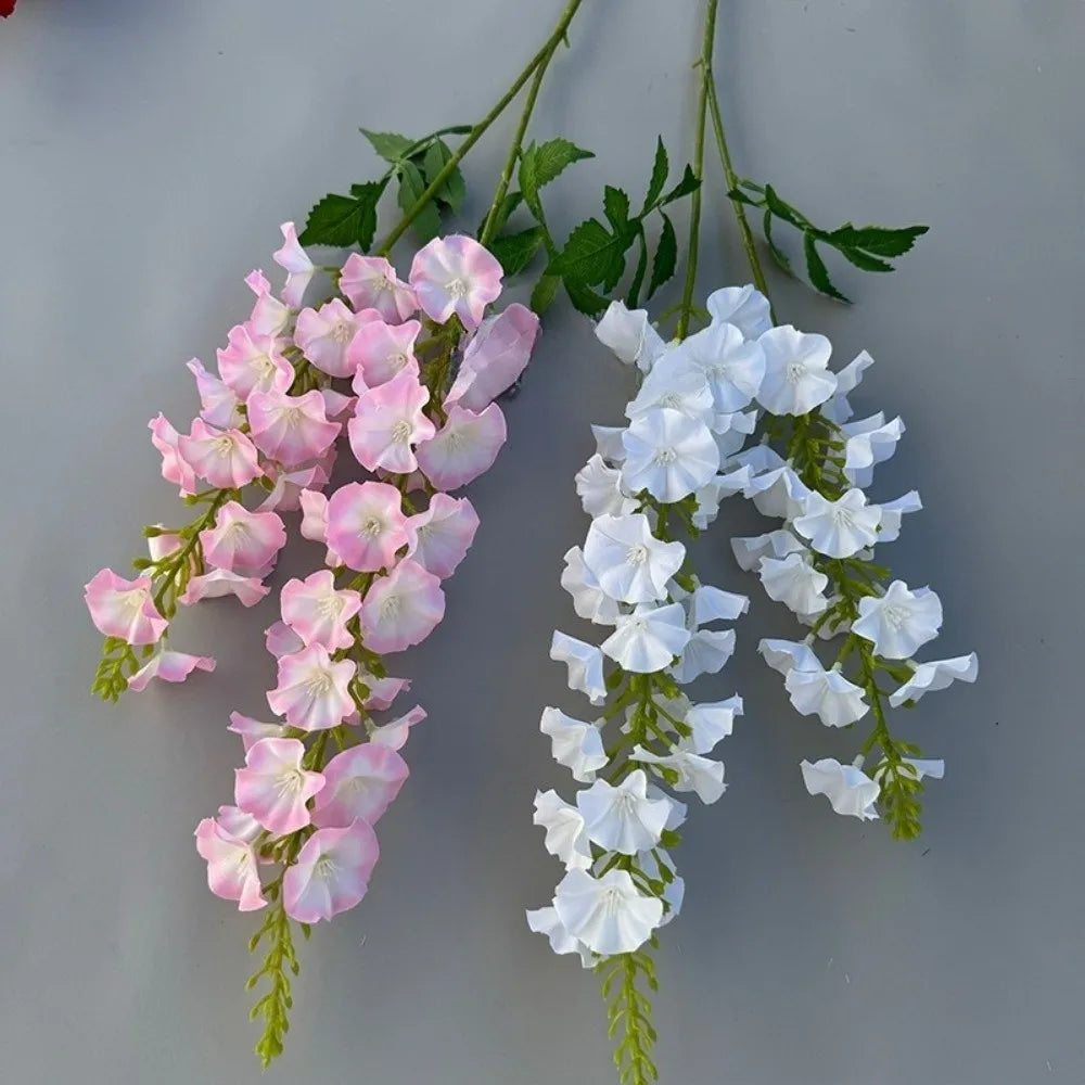 Pink Artificial Larkspur Silk Flower Stems – Faux Floral Bouquet
