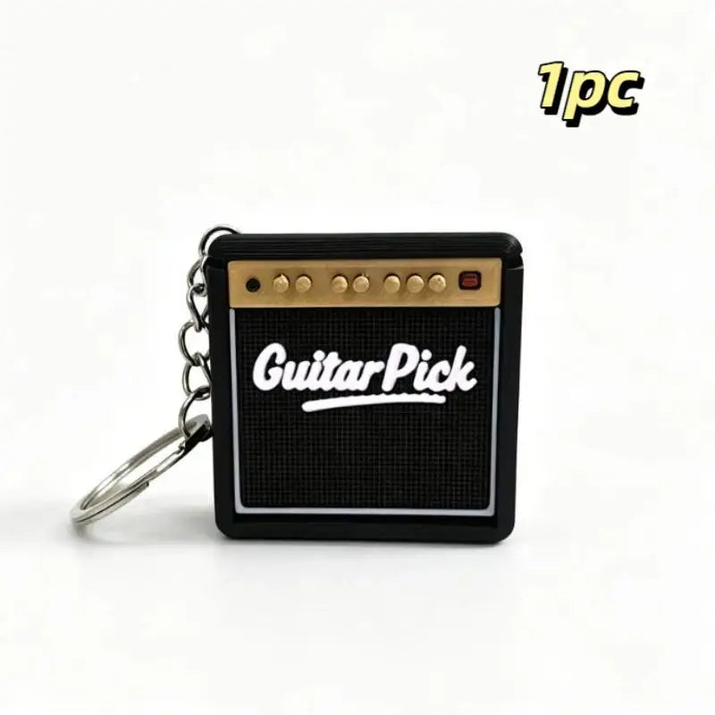 Guitar Pick Holder Keychain Box – Holds 3–5 Picks | Travel