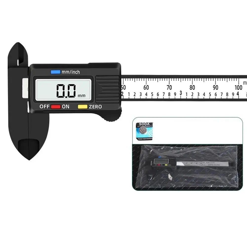 Digital Vernier Caliper 150mm LCD – Carbon Fiber Measuring Tool