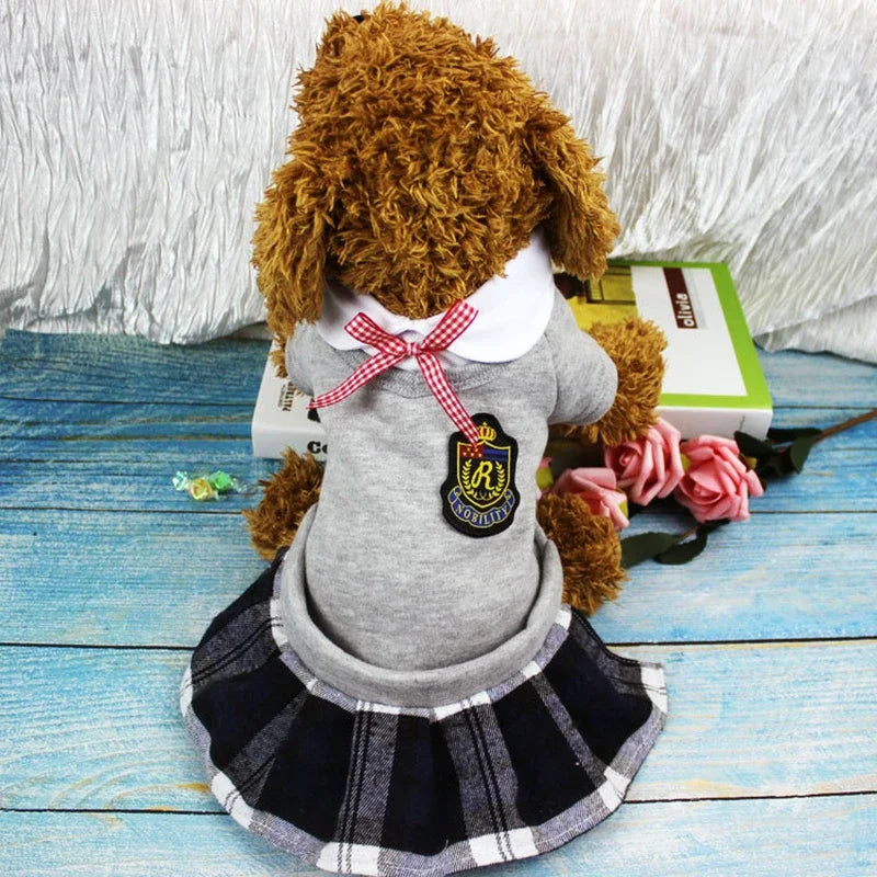 Matching Couple Dog Shirts – Cotton Pet Uniforms for Small Dogs