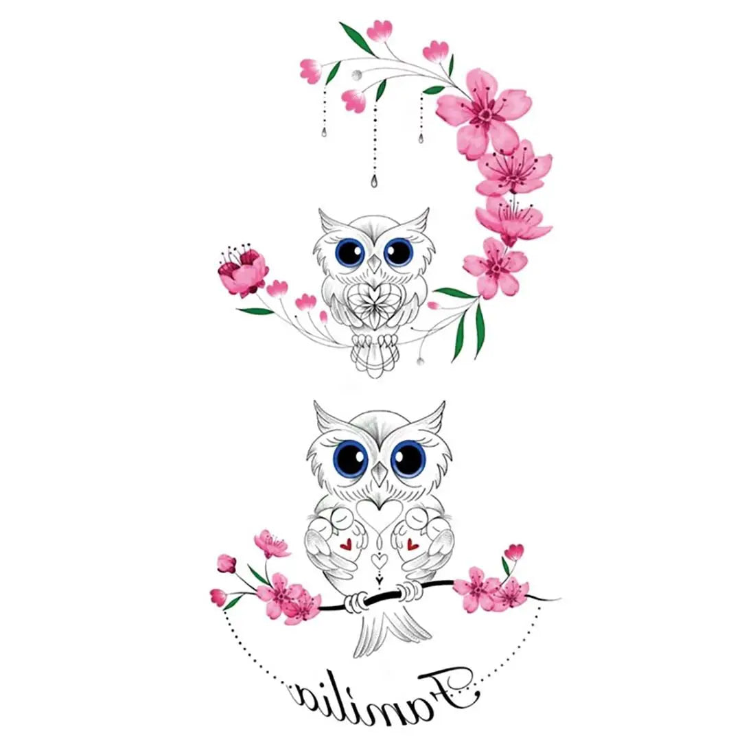 3D Black Rose Butterfly Temporary Tattoo Sticker – Body Art