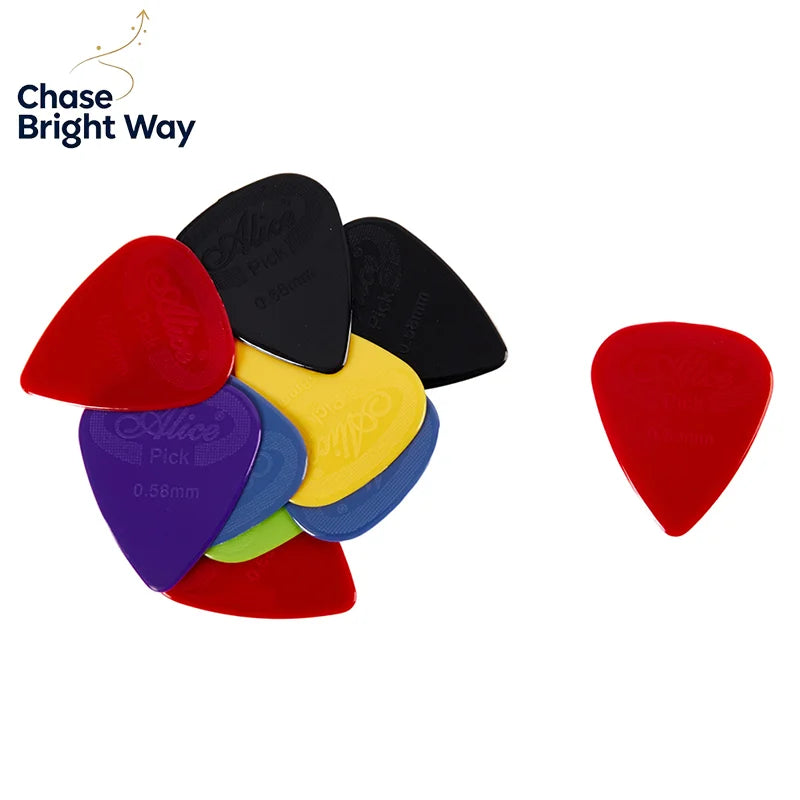 10-Pack Nylon Guitar Picks – Non-Slip Acoustic & Electric Plectrums