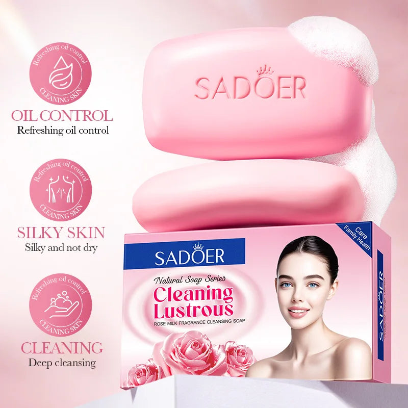 Rose Milk Handmade Cleansing Soap – Body Wash & Skin Toning