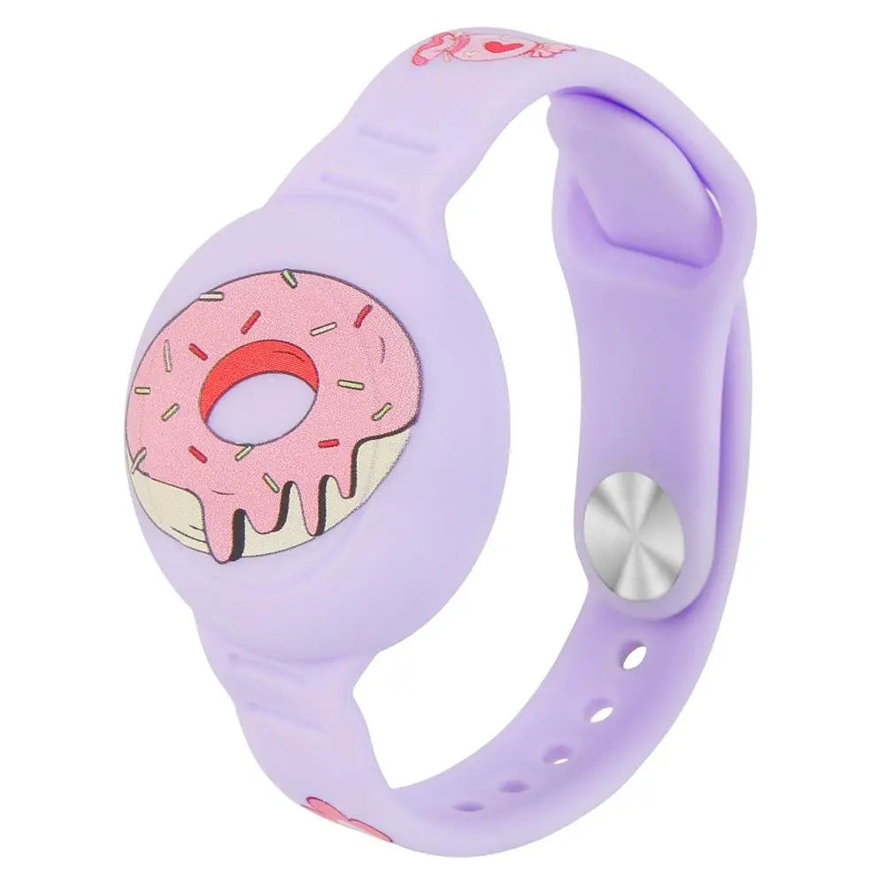 Kids Silicone AirTag Wristband – Waterproof Tracker Bracelet