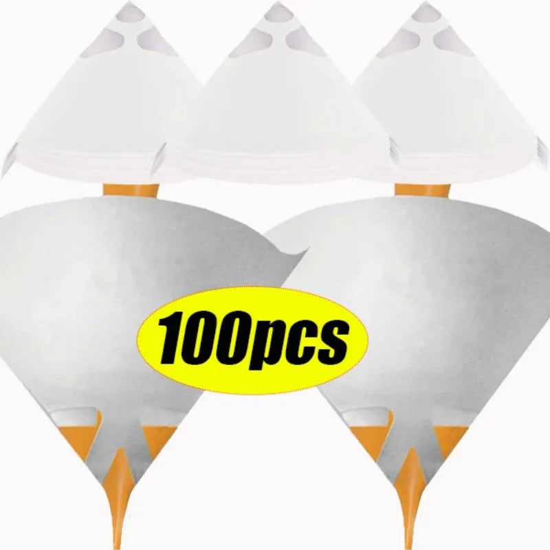 190 Micron Paint Spray Filter Funnels – Nylon Mesh, 10/100 Pack