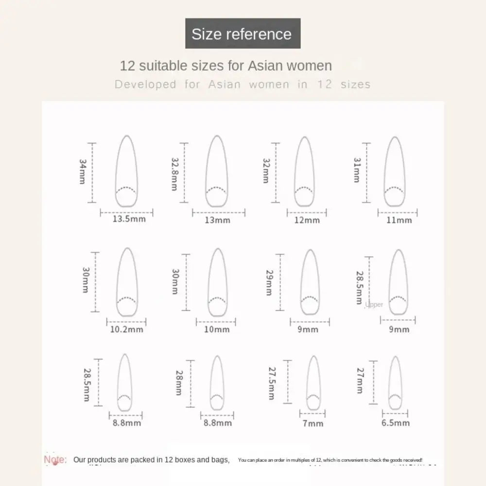 Long Stiletto Press-On Nails – French Aurora Heart Tips 24pc