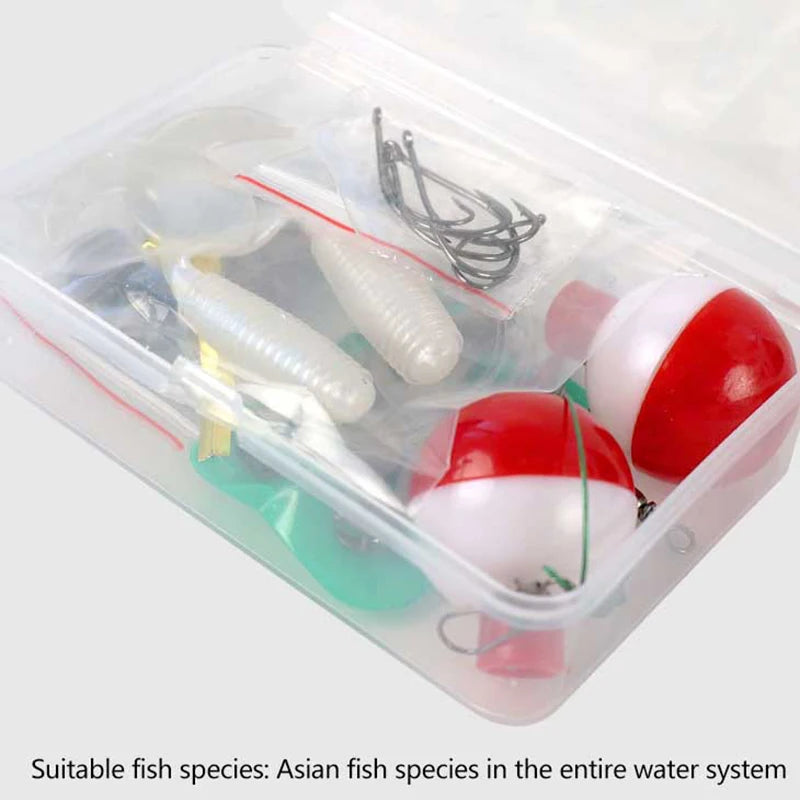 24-Piece Emergency Fishing Kit – Portable Mini Tackle Box