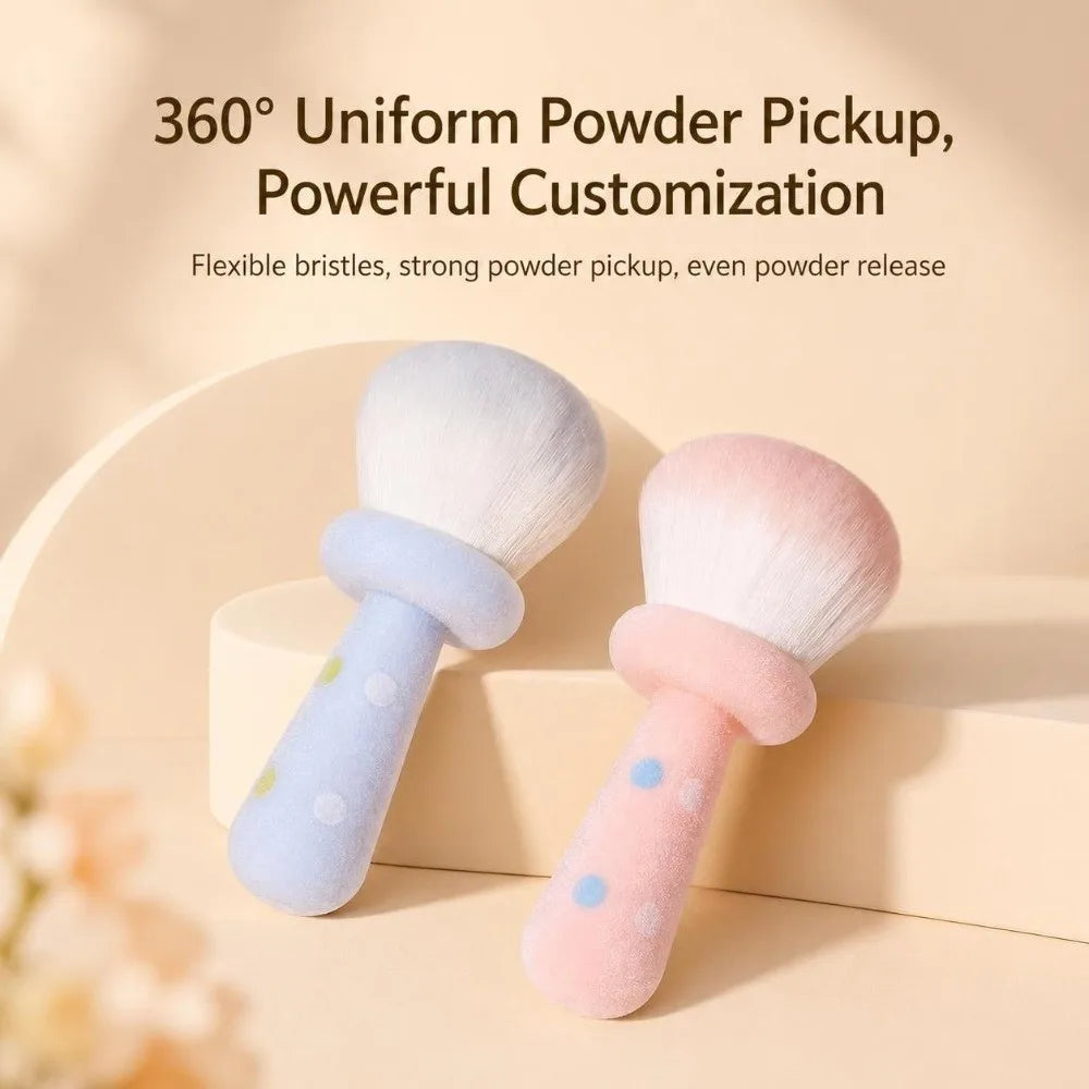 Mushroom-Head Powder Makeup Brush – Dense Loose Powder & Blush