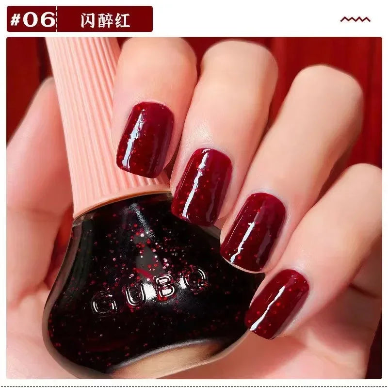 Handaiyan Shimmer Nail Polish – Quick Dry, 45 Colors, 12ml