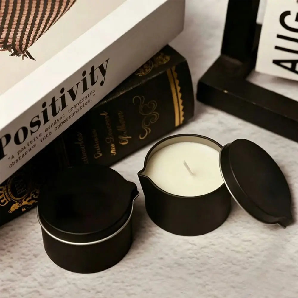 Round Tinplate Candle Tin with Lid & Spout | DIY Candle Container