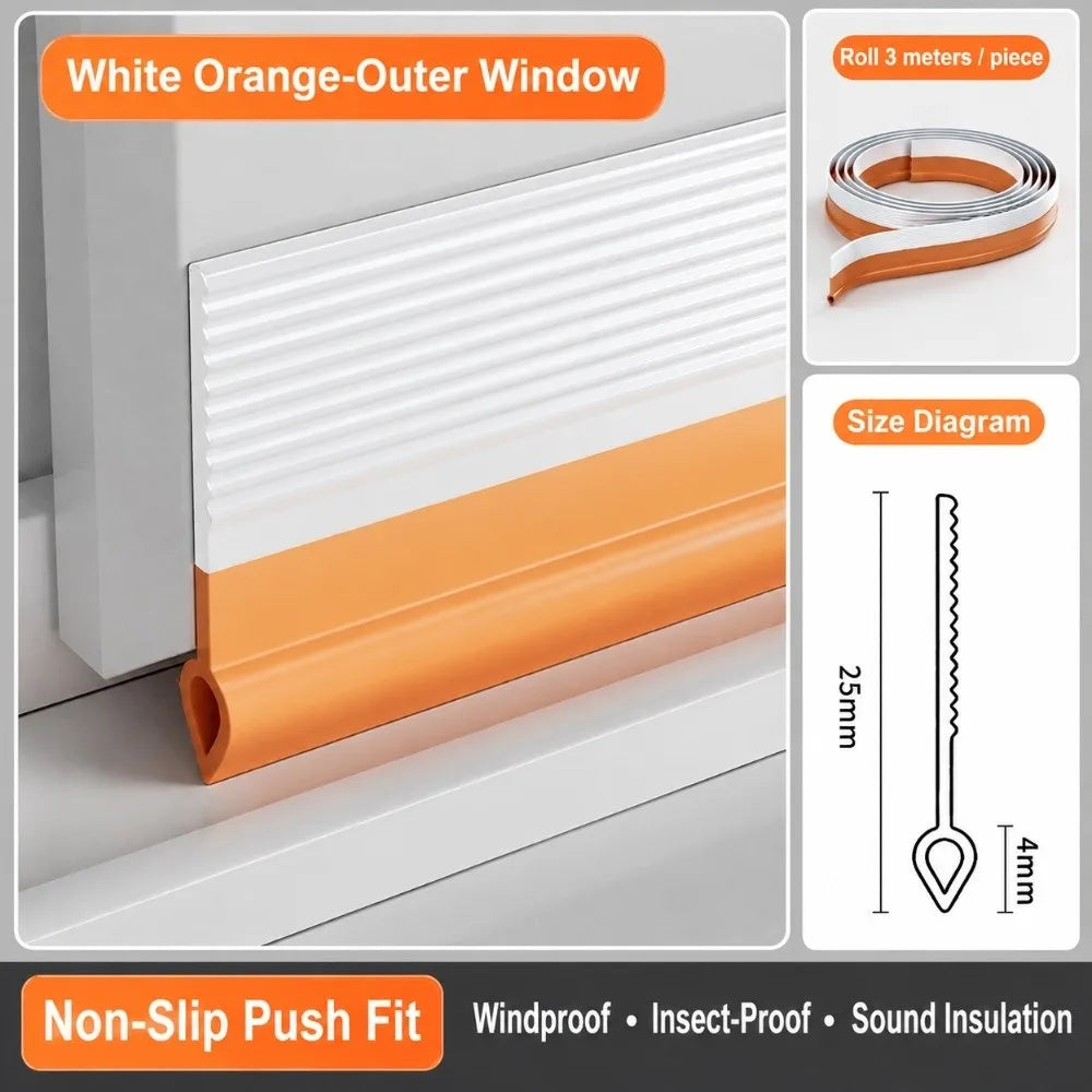 TPE Sliding Window Seal Strip – Weatherstripping Draft Guard