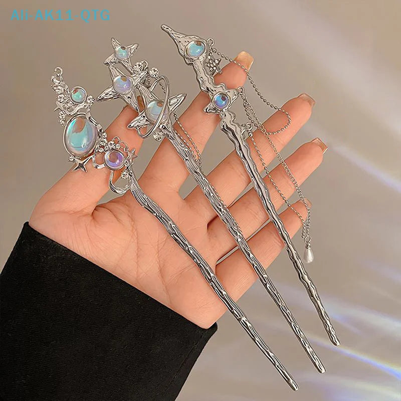 Vintage Chinese Handmade Hair Stick – Elegant Alloy Hairpin