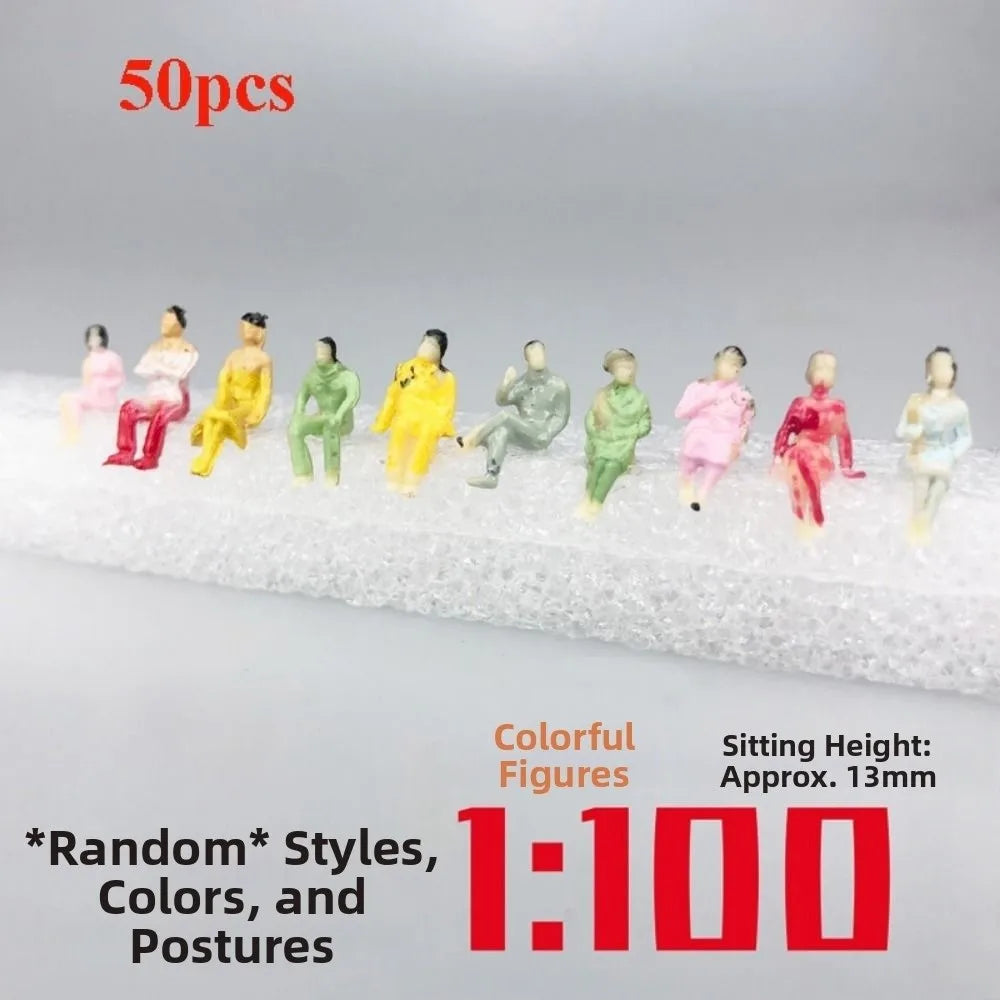 Scale Model People Figures – Assorted Poses, 10/50pcs