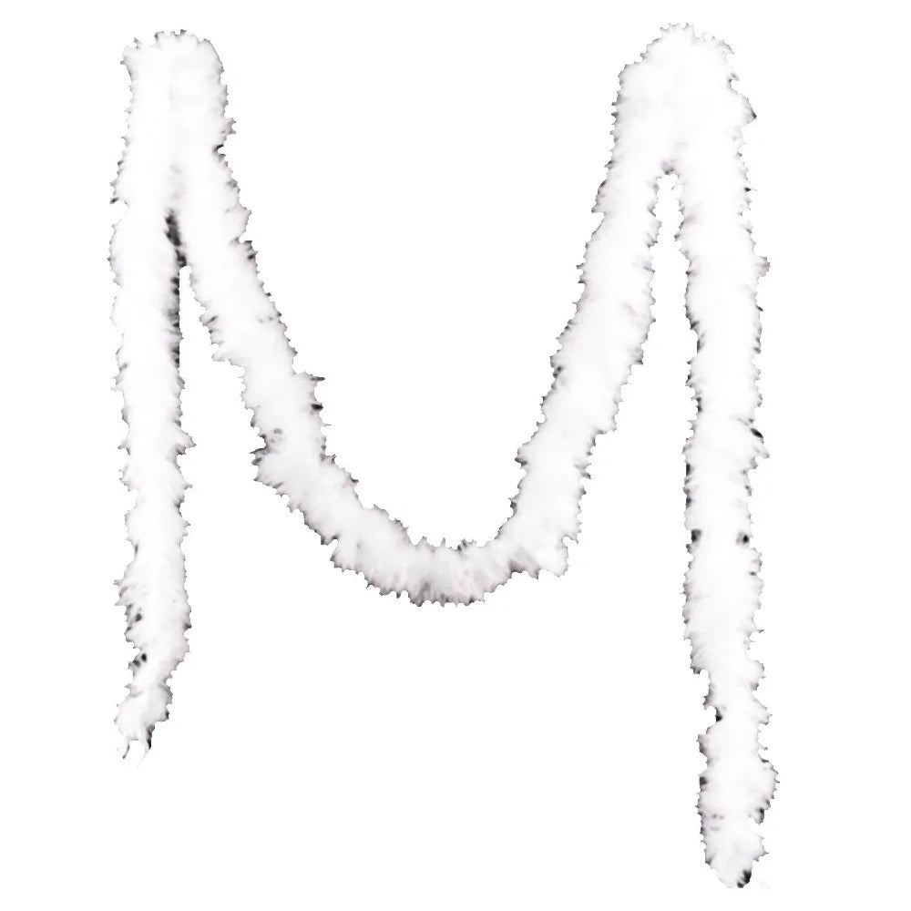 White Feather Boa Trim 2-Pack – Fluffy 2.2 Yard DIY Craft Strip